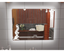 Зеркало для ванной с подсветкой Венеция 120х60 см