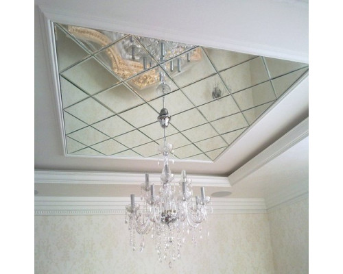 Зеркальное панно на потолок в классическом стиле